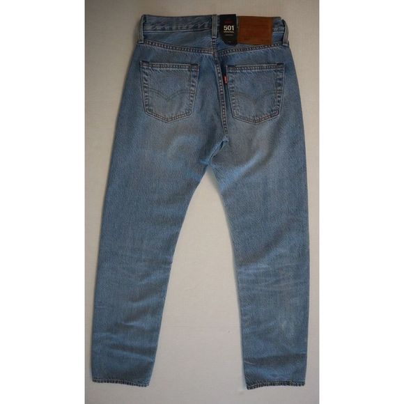 Levi's 501 Sz 26x30 Blue Canyon Kings Button Fly Straight Leg Denim Jeans $98 - Picture 2 of 9